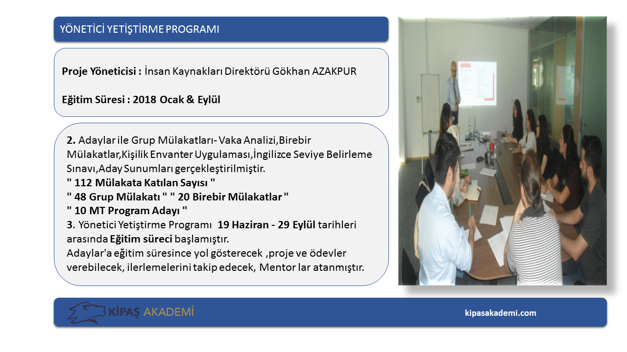 PROJE EĞİTİMLERİMİZ