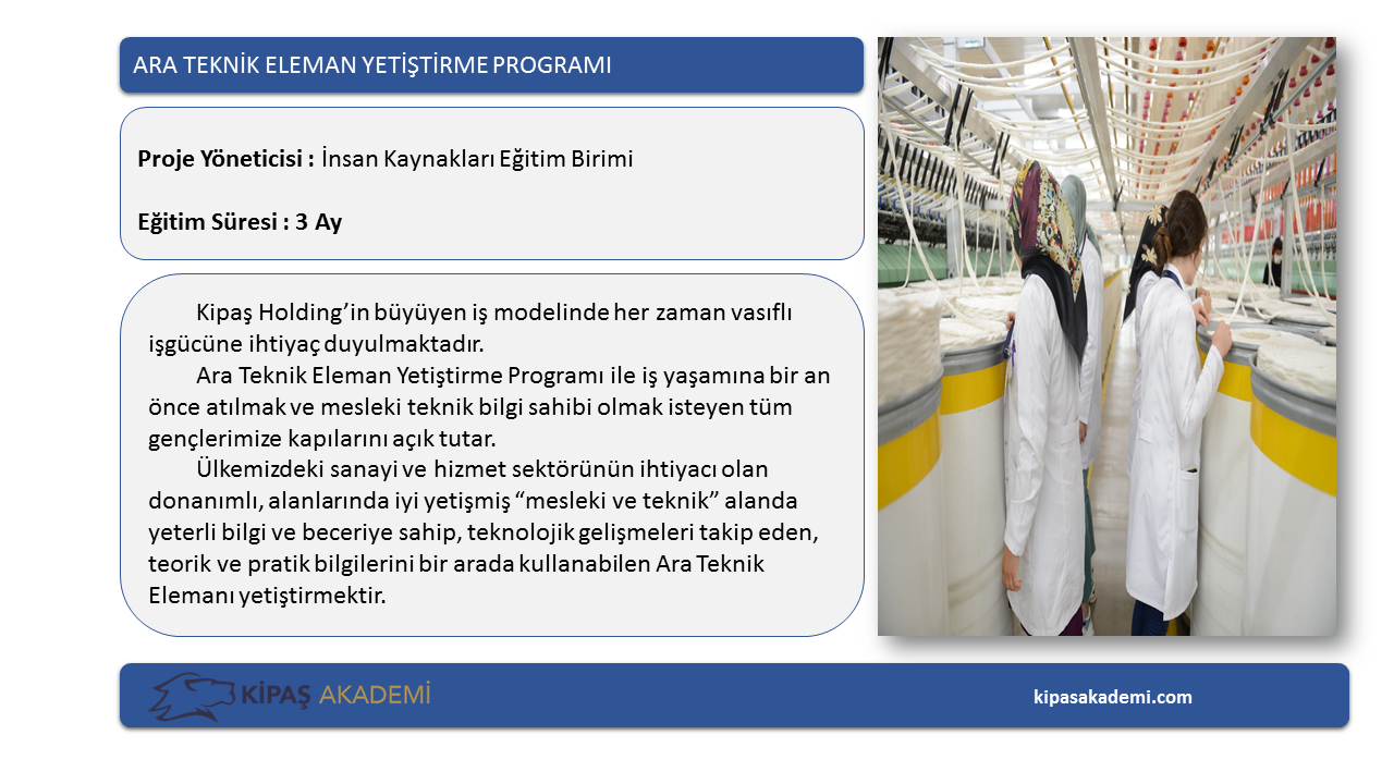 PROJE EĞİTİMLERİMİZ