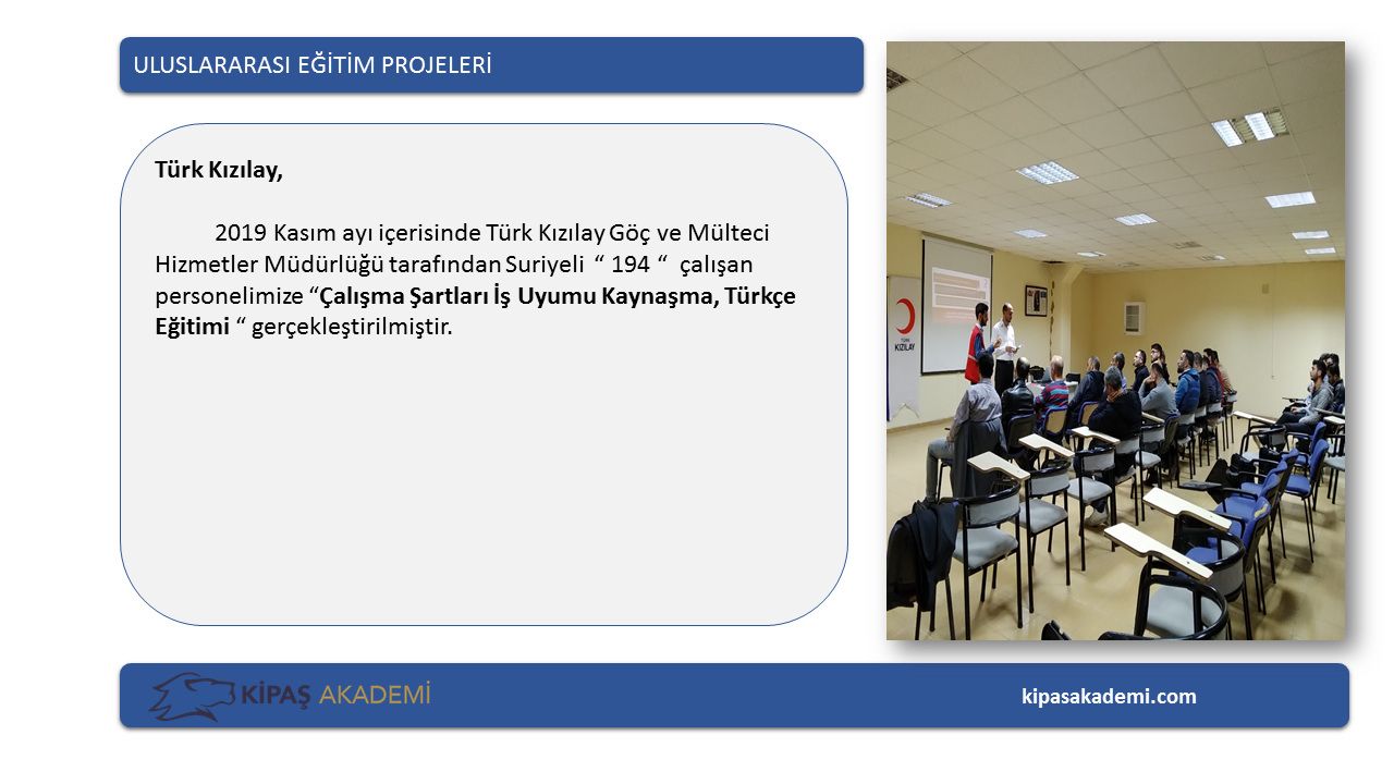 PROJE EĞİTİMLERİMİZ
