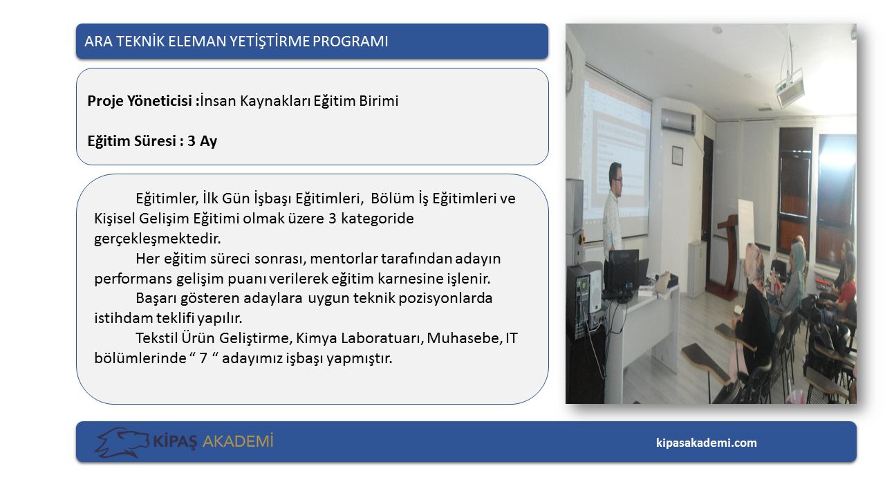 PROJE EĞİTİMLERİMİZ