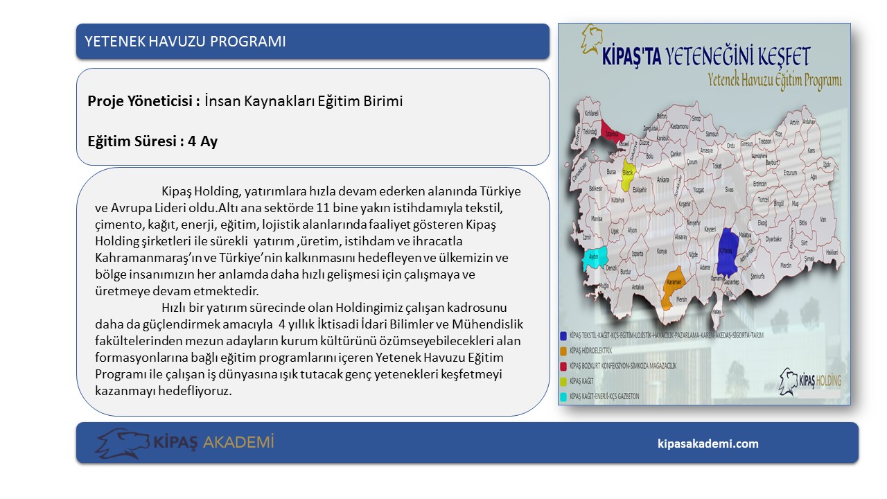 PROJE EĞİTİMLERİMİZ